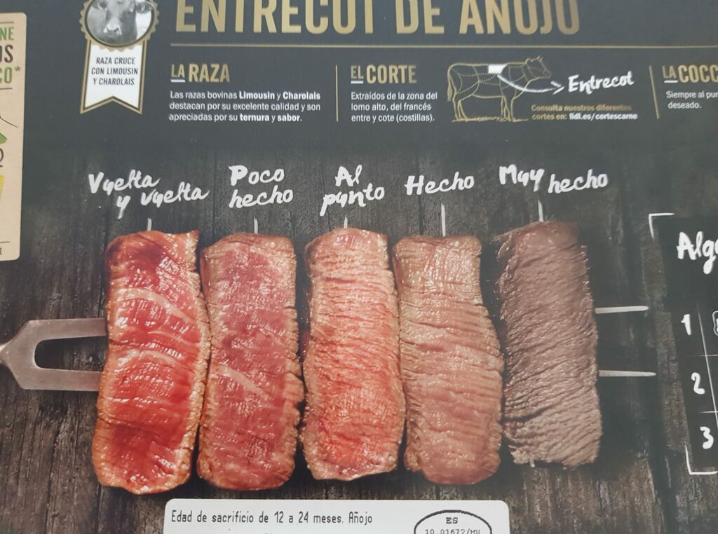 viande espagne cuissons